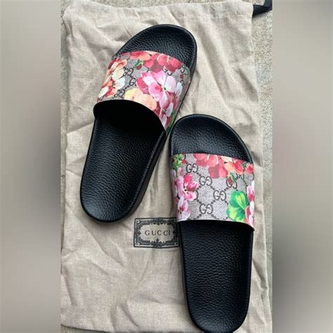 gucci slides bloom supreme shoes